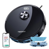 TESVOR S7 PRO robotas dulkių siurblys JUODAS